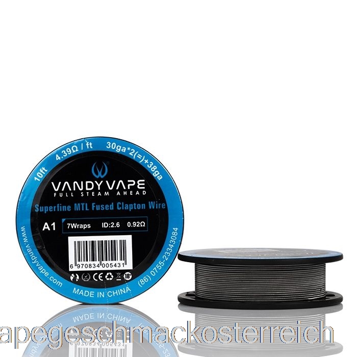 Vandy Vape Superfine MTL-Drahtspulen – 10 Fuß 8,53 Ohm A1 Clapton Wire Vape Geschmack